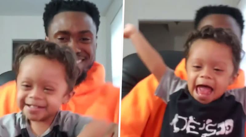 Видео: На трогательном видео малыш, победивший рак, танцует вместе со счастливым отцом