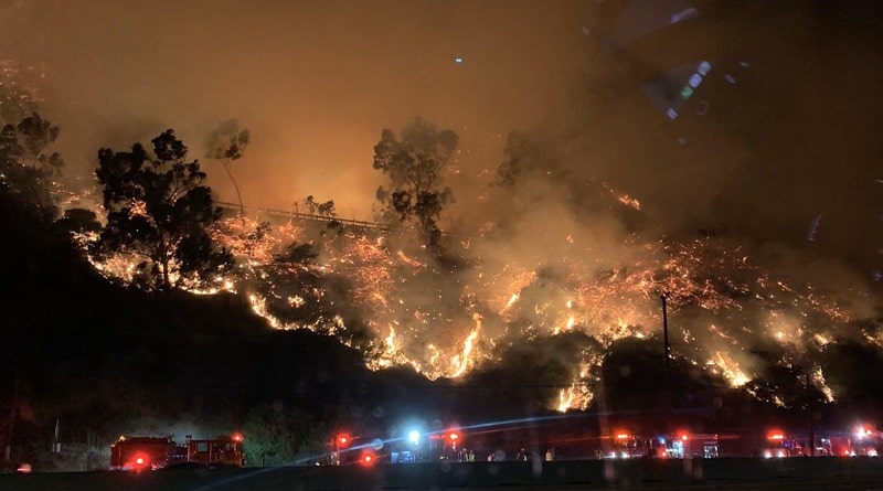 Локальные новости: Площадь футбольного поля сгорает за 3 секунды: более 25 миллионов калифорнийцев – в зоне риска пожаров