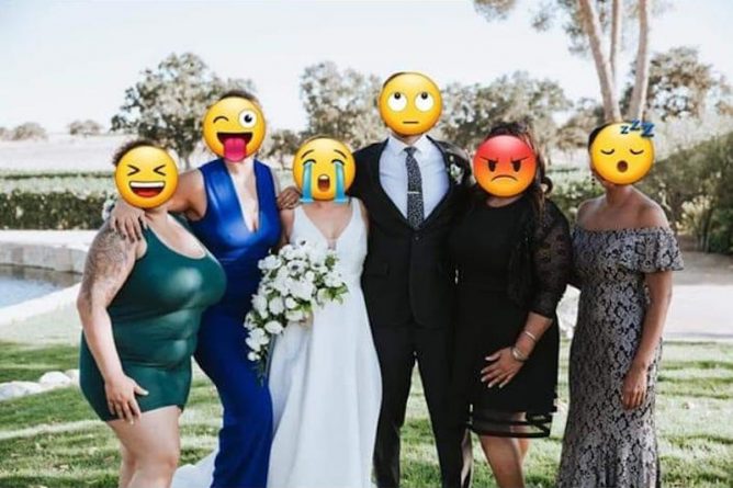 Полезное: Невеста потребовала отредактировать свадебное фото, сделав гостью стройнее — и предложила за работу $3