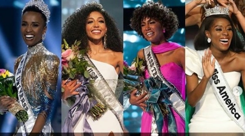 Знаменитости: Впервые одновременно Мисс Вселенная, Мисс США, Мисс Америка и Мисс Teen USA стали афроамериканки