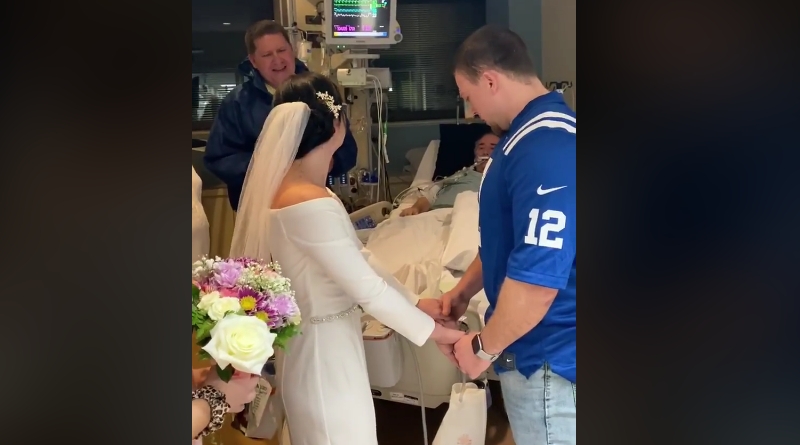 Видео: «Самый горько-сладкий момент моей жизни»: невеста провела свадьбу у постели отца, который умирает от рака