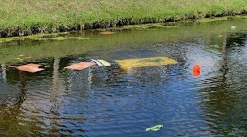 Происшествия: Житель Флориды вытащил потерявшую сознание женщину из машины, тонущей в канале (видео)