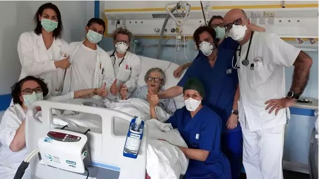 В мире: В Италии от коронавируса вылечилась самая пожилая женщина. Ей — 95 лет