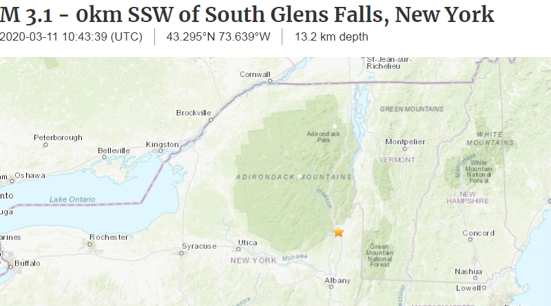 Погода: В штате Нью-Йорк произошло землетрясение