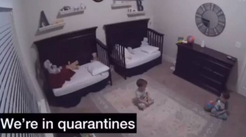 Видео: «Микробы, уходите!»: мама сняла видео, как трехлетние близнецы «дискутируют» о карантине перед сном