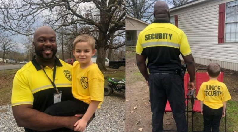 Локальные новости: Мальчик оделся как охранник его детского сада на мероприятие «Оденься как любимый человек»