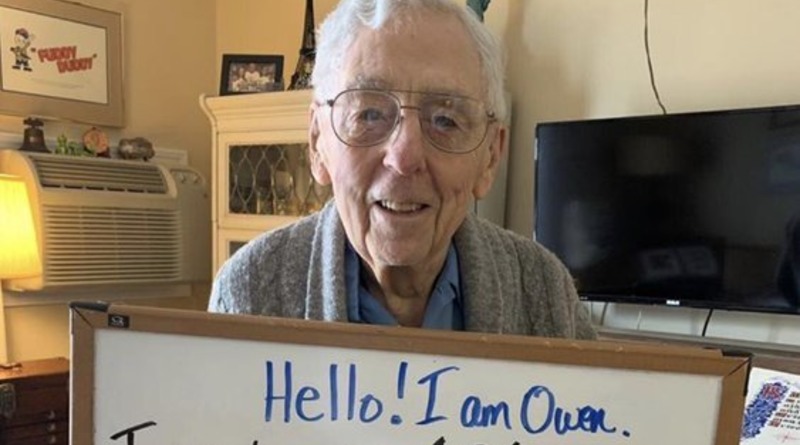 Полезное: Дедушка в изоляции, которому исполняется 101 год, просит 101 тысячу лайков к своему фото