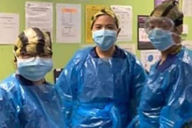 Здоровье: Медсестры, которые были вынуждены носить мешки для мусора вместо защитных костюмов, заболели коронавирусом