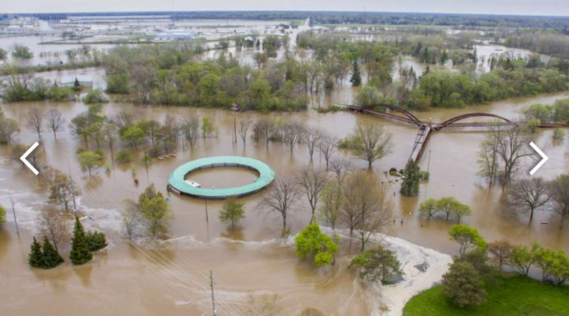 Погода: ЧП в Мичигане: прорвало плотины, 10 тысяч человек пришлось эвакуировать