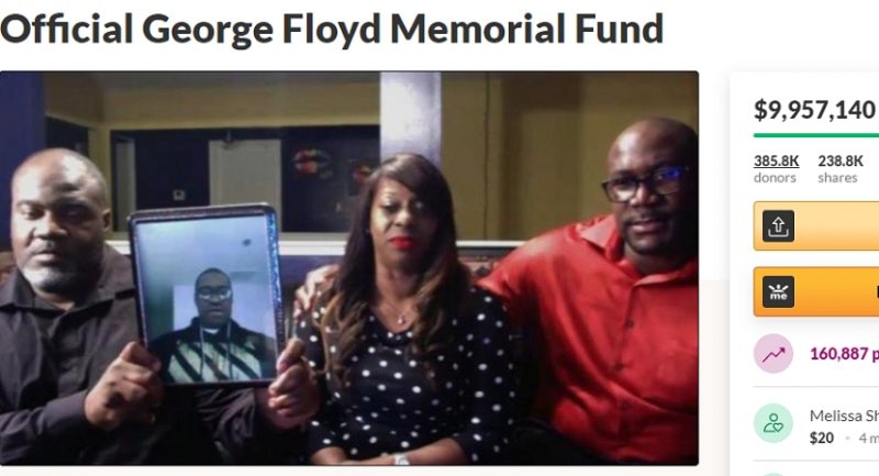 Закон и право: Страница для сбора средств семье Джорджа Флойда, погибшего от рук полицейского, собрала около $10 млн за 5 дней