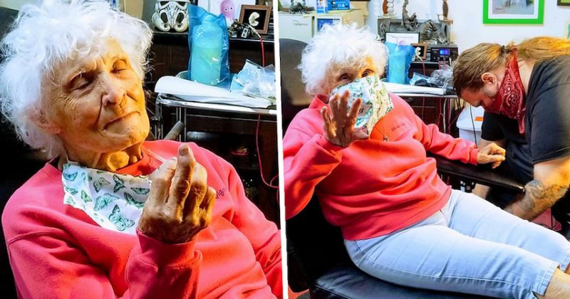 Локальные новости: 103-летняя женщина сделала свою первую татуировку, чтобы вычеркнуть ее из своего списка желаний