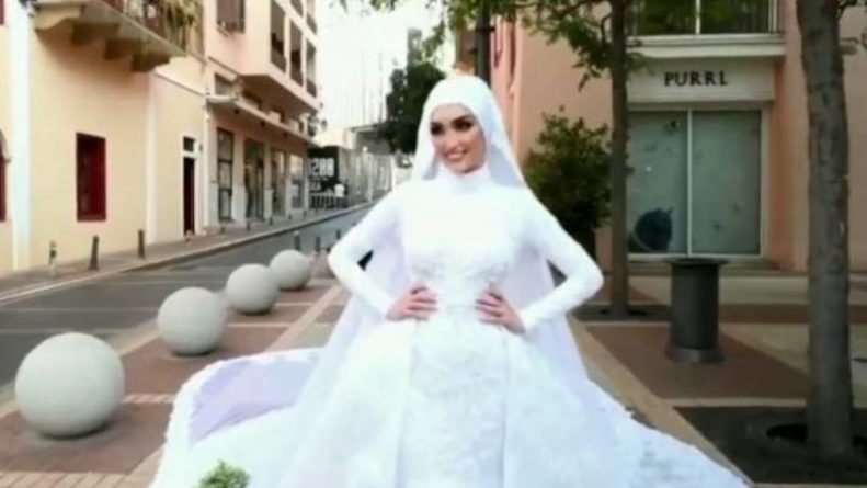 Происшествия: Взрыв в Бейруте попал на свадебное видео с невестой