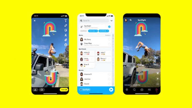 Полезное: Snapchat начнет платить пользователям за посты. Будет тратить на это $1 млн. в день