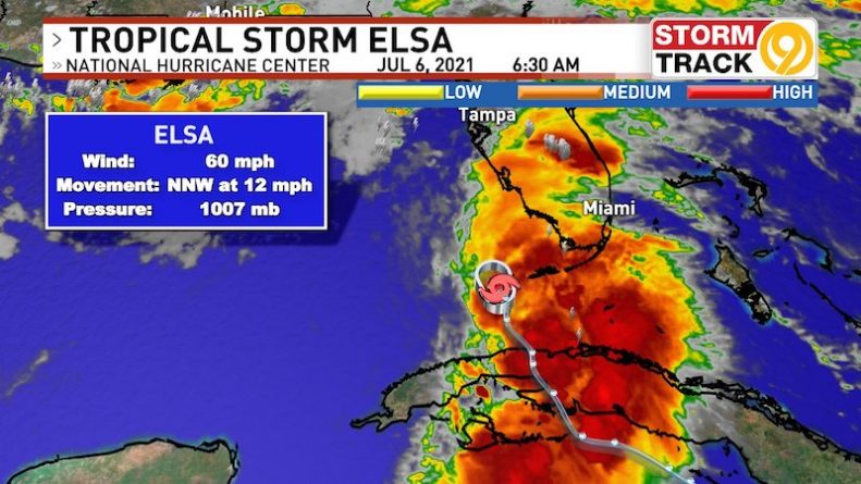 Погода: К Флориде приближается шторм Эльза. Где действует штормовое предупреждение?