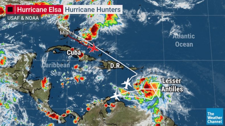 Погода: Эльза стала первым ураганом атлантического сезона — и, возможно, направляется во Флориду
